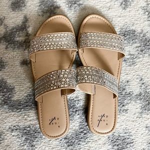 a new day rhinestone sandals